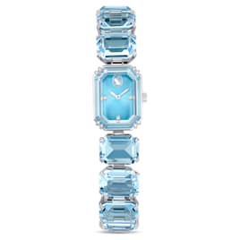 腕表, 八角形切割手链, 蓝色, 不锈钢 - Swarovski, 5630840