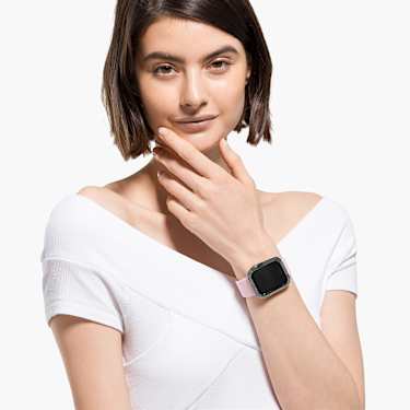 Sparkling 表壳, 适用于 Apple Watch® Series 4 和 5, 40 毫米, 黑色 - Swarovski, 5599698