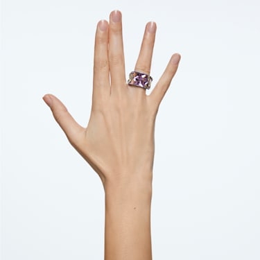 Curiosa 个性戒指, 三角形切割, 彩色 - Swarovski, 5599928