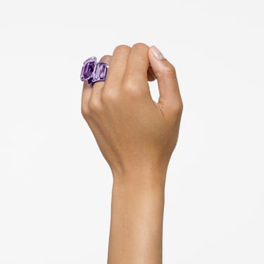 Lucent 个性戒指, 八角形切割, 紫色 - Swarovski, 5629244