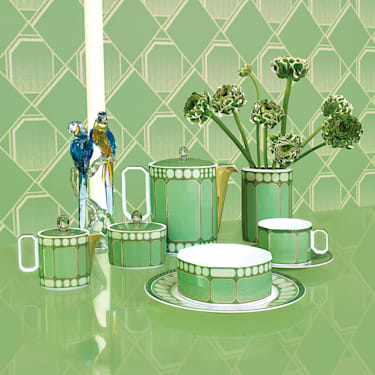 Signum 花瓶, 瓷器, 中号, 绿色 - Swarovski, 5635552