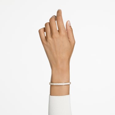 Dextera 手镯, 八边形, 白色, 镀金色调 - Swarovski, 5639197