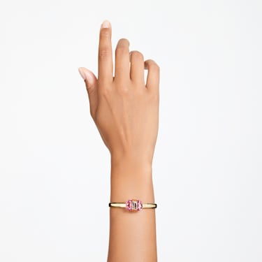 Lucent 手镯, 磁扣, 粉红色, 镀金色调 - Swarovski, 5657291