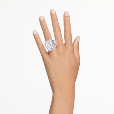 Lucent 个性戒指, 八角形切割, 白色 - Swarovski, 5666588