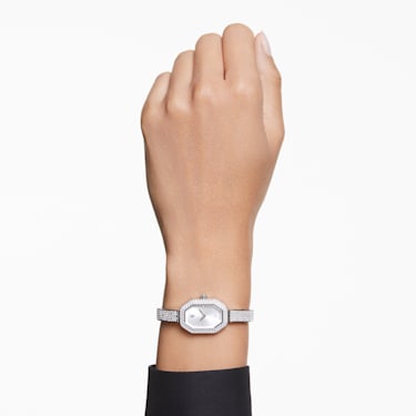 Dextera Bangle 腕表, 瑞士制造, 金属手链, 银色, 不锈钢 - Swarovski, 5672977