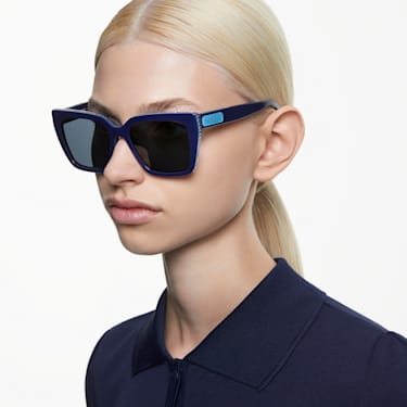 太阳眼镜, 正方形, SK6013, 蓝色 - Swarovski, 5679903