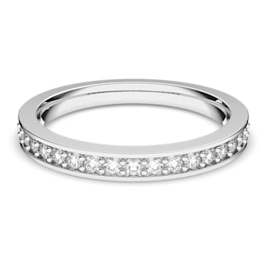 Rare 戒指, 白色, 镀铑 - Swarovski, 1121068