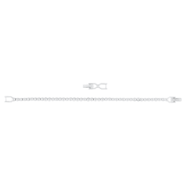 Emily 手链, 圆形切割, 白色, 镀铑 - Swarovski, 1808960