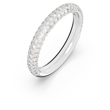 Stone 戒指, 白色, 镀铑 - Swarovski, 5402438
