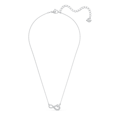 Swarovski Infinity 项链, Infinity, 白色, 镀铑 - Swarovski, 5520576