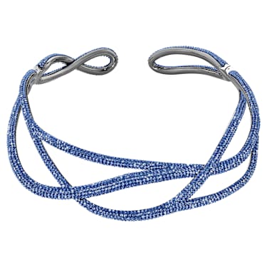 Tigris 项链, 蓝色, 镀钌 - Swarovski, 5535902