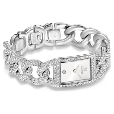 Cocktail 腕表, 瑞士制造, 镶嵌, 仿水晶手链, 银色, 不锈钢 - Swarovski, 5547617