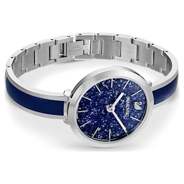 Crystalline Delight 腕表, 瑞士制造, 金属手链, 蓝色, 不锈钢 - Swarovski, 5580533