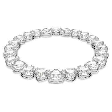 Millenia 项链, 超大仿水晶, 三菱形切割, 白色, 镀铑 - Swarovski, 5599167