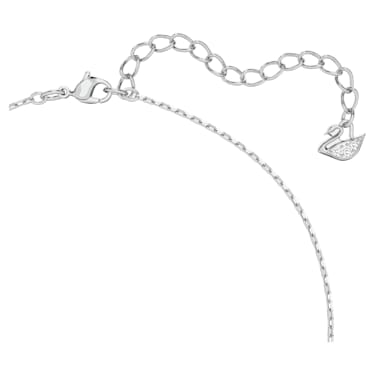 Millenia 链坠, 八角形切割, 白色, 镀铑 - Swarovski, 5599177