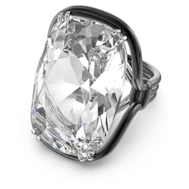 Harmonia 个性戒指, 超大仿水晶, 白色, 混合金属润饰 - Swarovski, 5600946