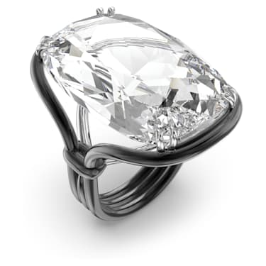 Harmonia 个性戒指, 超大仿水晶, 白色, 混合金属润饰 - Swarovski, 5600946