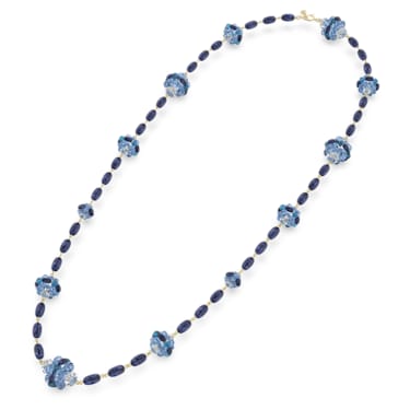 Somnia 项链, 大码, 蓝色, 镀金色调 - Swarovski, 5601905