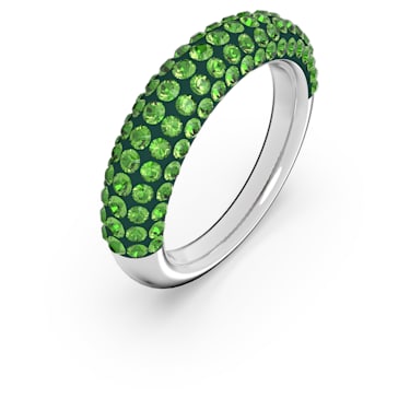 Tigris 戒指, 绿色, 镀铑 - Swarovski, 5605012