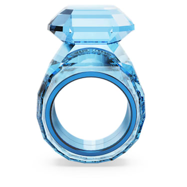 Lucent 个性戒指, 八角形切割, 蓝色 - Swarovski, 5607351