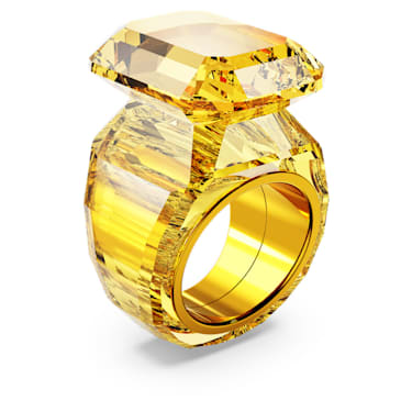 Lucent 个性戒指, 八角形切割, 黄色 - Swarovski, 5608548