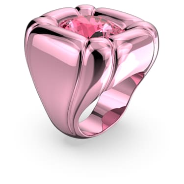 Dulcis 个性戒指, 枕形切割, 粉红色 - Swarovski, 5609721