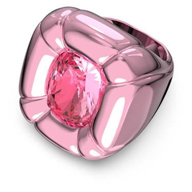 Dulcis 个性戒指, 枕形切割, 粉红色 - Swarovski, 5609726