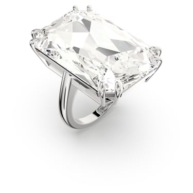Mesmera 个性戒指, 超大仿水晶, 白色, 镀铑 - Swarovski, 5610370