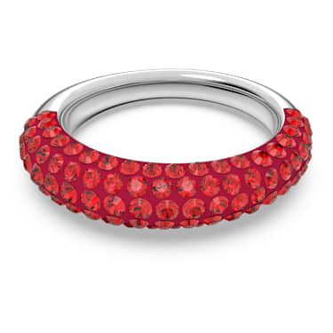Tigris 戒指, 红色, 镀铑 - Swarovski, 5611176