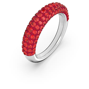 Tigris 戒指, 红色, 镀铑 - Swarovski, 5611176