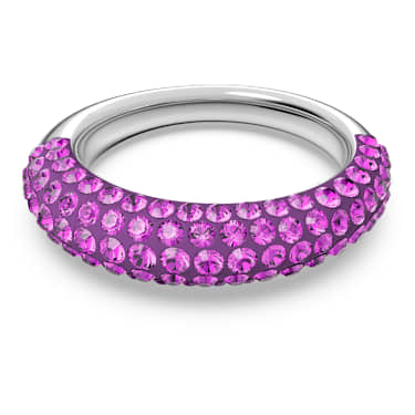 Tigris 戒指, 粉红色, 镀铑 - Swarovski, 5611248