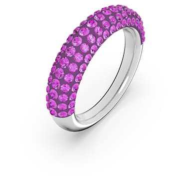Tigris 戒指, 粉红色, 镀铑 - Swarovski, 5611248