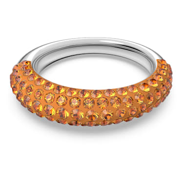 Tigris 戒指, 橙色, 镀铑 - Swarovski, 5611250
