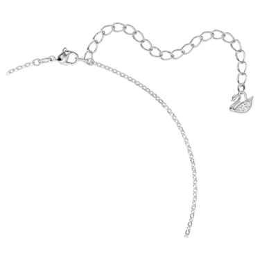 Swarovski Iconic Swan 链坠, 天鹅, 小号, 灰色, 镀铑 - Swarovski, 5614118
