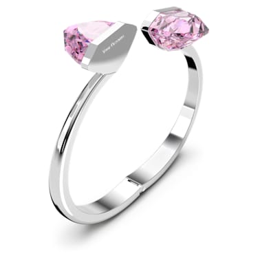 Lucent 手镯, 磁扣、超大仿水晶, 粉红色, 不锈钢 - Swarovski, 5615112