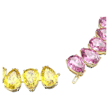 Millenia 项链, 梨形切割, 流光溢彩, 镀金色调 - Swarovski, 5616734