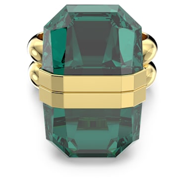 Lucent 戒指, 磁扣, 绿色, 镀金色调 - Swarovski, 5620724