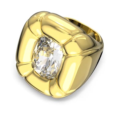 Dulcis 个性戒指, 枕形切割, 金色, 镀金色调 - Swarovski, 5624371