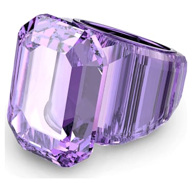 Lucent 个性戒指, 八角形切割, 紫色 - Swarovski, 5632449