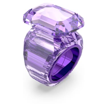 Lucent 个性戒指, 八角形切割, 紫色 - Swarovski, 5632449