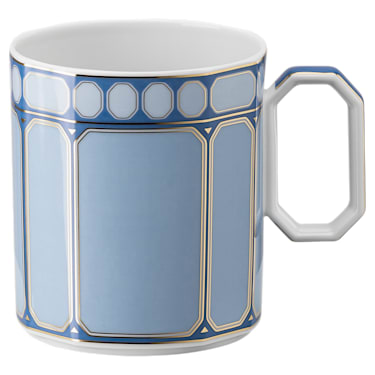 Signum 有盖大杯, 瓷器, 蓝色 - Swarovski, 5635534