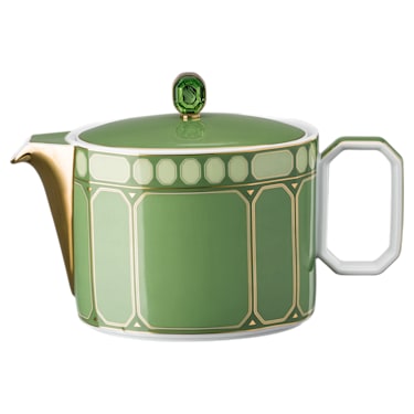 Signum 茶壶, 瓷器, 小号, 绿色 - Swarovski, 5635541