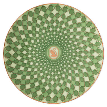 Signum 餐盘, 瓷器, 小码, 绿色 - Swarovski, 5635545