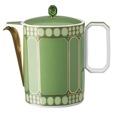Signum 咖啡壶, 瓷器, 绿色 - Swarovski, 5635548