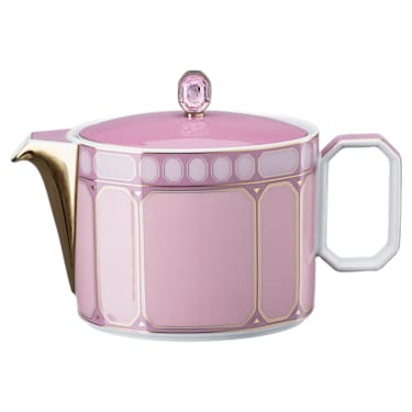 Signum 茶壶, 瓷器, 小号, 粉红色 - Swarovski, 5635566