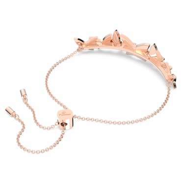 Lilia 手链, 蝴蝶, 白色, 镀玫瑰金色调 - Swarovski, 5636430