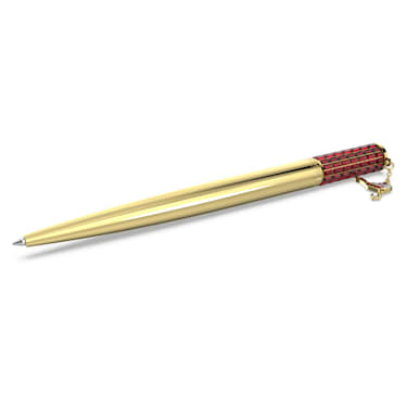 Cariti 圆珠笔, 红豆冰, 红色, 镀金色调 - Swarovski, 5639085