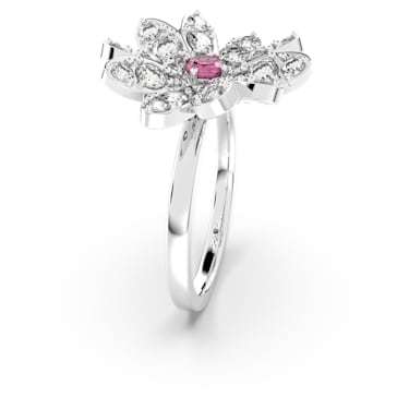 Eternal Flower 戒指, 花朵, 粉红色, 混合金属润饰 - Swarovski, 5642892
