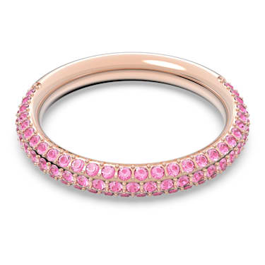 Stone 戒指, 粉红色, 镀玫瑰金色调 - Swarovski, 5642908