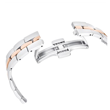 Cosmopolitan 腕表, 瑞士制造, 金属手链, 白色, 混合金属润饰 - Swarovski, 5644081